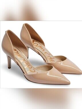 Sam Edelman Patent Nude Pointed-Toe D'Orsay Pumps Size 9.5